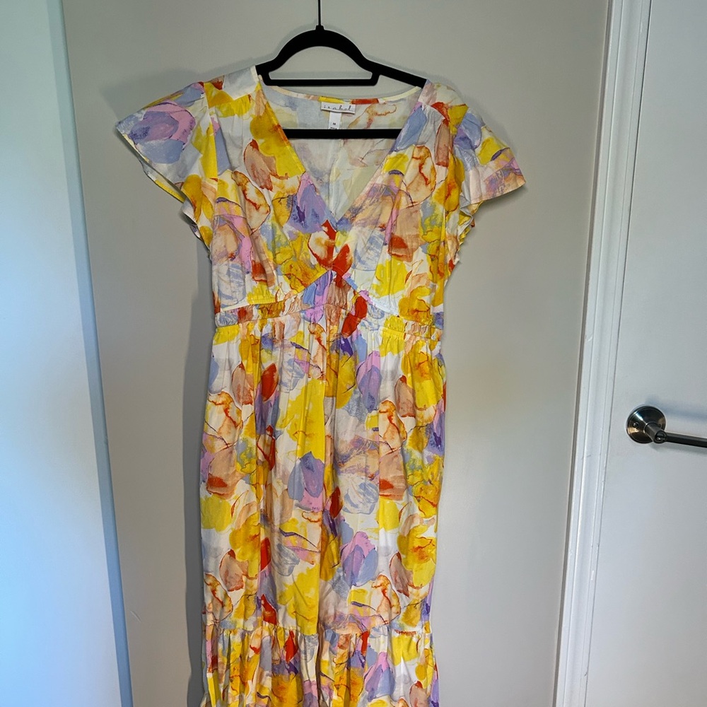 Isabel Maternity by Ingrid & Isabel Colorful Floral Midi Dress